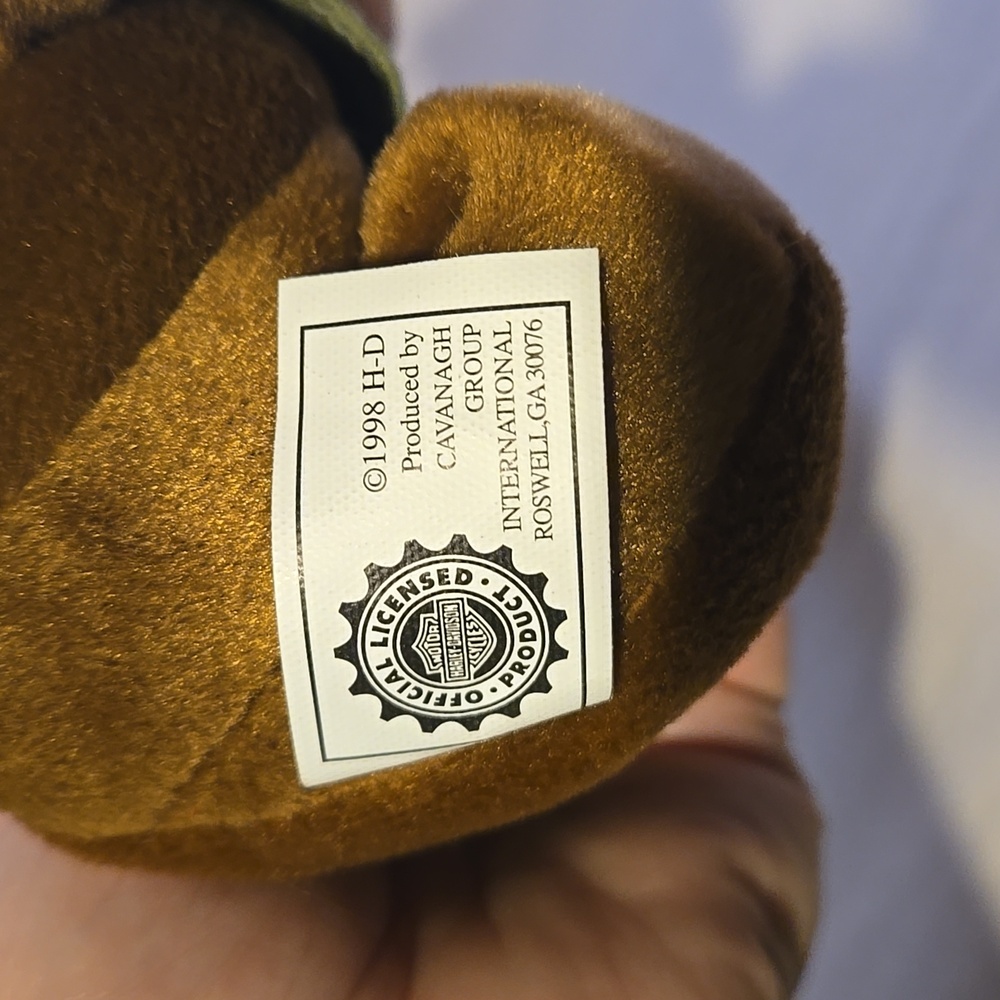 Vintage Harley-Davidson 1998 Biker Teddy Bear Set New With Tags - Picture 6 of 16